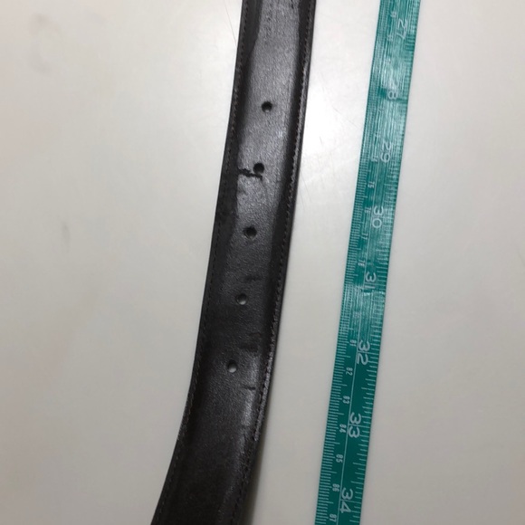 FENDI reversible leather belt w/ silver FF buckle